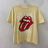 H&M WOMEN'S T-SHIRT yellow red white S