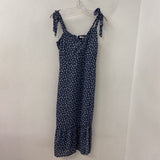 ABERCROMBIE & FITCH WOMEN'S DRESS slate grey - blue white S