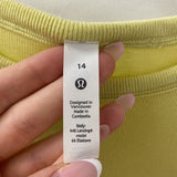 LULULEMON WOMEN'S T-SHIRT yellow 14