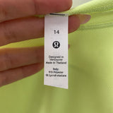 LULULEMON WOMEN'S ACTIVE TOP lime 14