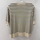 MELANIE LYNE WOMEN'S TOP cream navy XL