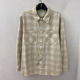 TNA WOMEN'S BLOUSE/SHIRT beige white M