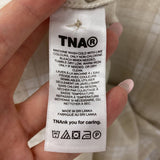 TNA WOMEN'S BLOUSE/SHIRT beige white M
