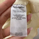 REFORMATION WOMEN'S DRESS butter yellow XS