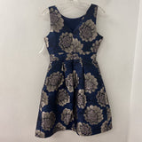 ELIZA J WOMEN'S DRESS navy purple silver 4