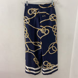 ZARA WOMEN'S PANTS navy beige yellow S