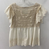 GABBY ISABELLA WOMEN'S TOP white beige S