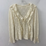 ZARA WOMEN'S TOP beige M