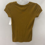 Club Monaco WOMEN'S T-SHIRT mustard XS