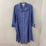 JOSEPH RIBKOFF WOMEN'S DRESS blue white 12