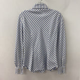 NARACAMICiE WOMEN'S BLOUSE/SHIRT blue white M/2