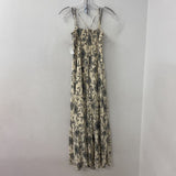 ABERCROMBIE & FITCH WOMEN'S DRESS beige black S