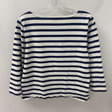 J CREW WOMEN'S T-SHIRT navy white M