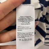 J CREW WOMEN'S T-SHIRT navy white M