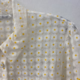 ZARA WOMEN'S BLOUSE/SHIRT white yellow L