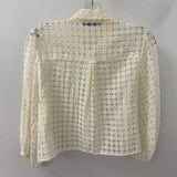 ZARA WOMEN'S BLOUSE/SHIRT white yellow L