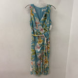 ELIZA J WOMEN'S DRESS blue white yellow green pink 2