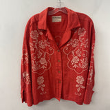 WE THE FREE WOMEN'S BLOUSE/SHIRT red cream M