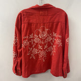 WE THE FREE WOMEN'S BLOUSE/SHIRT red cream M