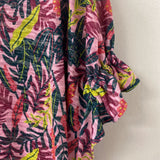 WOMEN'S TOP pink green multi S