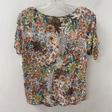 PER UNA WOMEN'S T-SHIRT orange blue green white 10