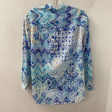 Northern Reflections WOMEN'S BLOUSE/SHIRT white blue navy M