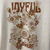 WOMEN'S T-SHIRT beige orange M