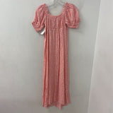 WOMEN'S DRESS pink white S