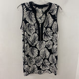 ROMAN WOMEN'S TOP black white M/UK14