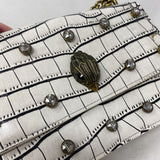 KURT GEIGER WOMEN'S BAG white black gold