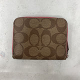 COACH WOMEN'S WALLET/WRISTLET brown pink