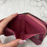 COACH WOMEN'S WALLET/WRISTLET brown pink