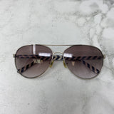 KATE SPADE WOMEN'S SUNGLASSES black brown silver