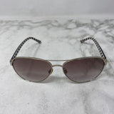 KATE SPADE WOMEN'S SUNGLASSES black brown silver