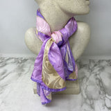 LB WOMEN'S SCARF/SHAWL gold pink purple