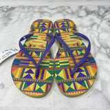 HAVAIANAS WOMEN'S SANDALS purple yellow 9