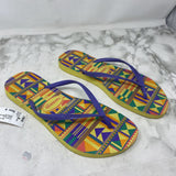 HAVAIANAS WOMEN'S SANDALS purple yellow 9