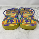 HAVAIANAS WOMEN'S SANDALS purple yellow 9