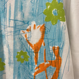 LANASPORT WOMEN'S TOP white blue green orange S