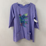 periwinkle WOMEN'S TOP purple pink multi M