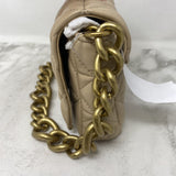 ZARA WOMEN'S BAG beige gold