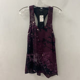 RAG & BONE WOMEN'S BLOUSE/SHIRT purple black white XS