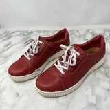 CLARKS WOMEN'S SNEAKERS red 7.5
