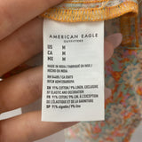 AMERICAN EAGLE WOMEN'S BLOUSE/SHIRT pink green orange beige M