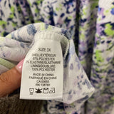 ADDITION ELLE WOMEN'S PLUS DRESS white navy green purple 3X
