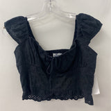 HOLLISTER WOMEN'S BLOUSE/SHIRT black M