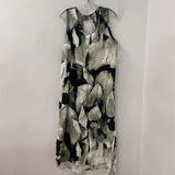 NAYA WOMEN'S PLUS DRESS sage white black 18