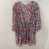 IN EVERY STORY WOMEN'S BLOUSE/SHIRT white red blue 2X/3X