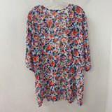 IN EVERY STORY WOMEN'S BLOUSE/SHIRT white red blue 2X/3X