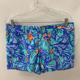 lilly pulitzer WOMEN'S SHORTS blue turquoise red 10
